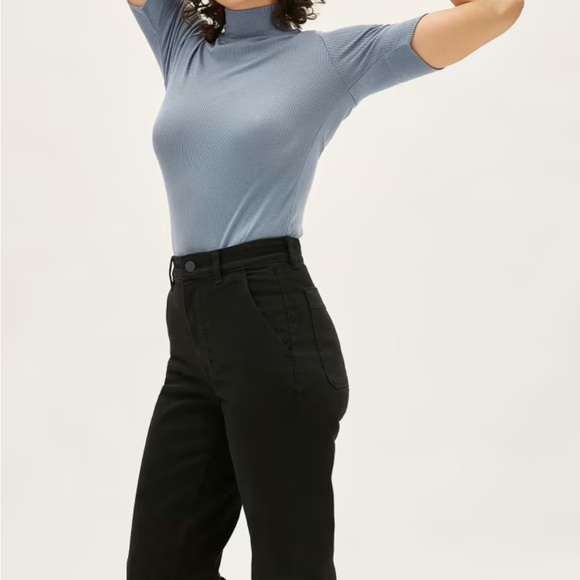 EVERLANE STRAIGHT LEG CROP PANTS - Picture 3 of 6